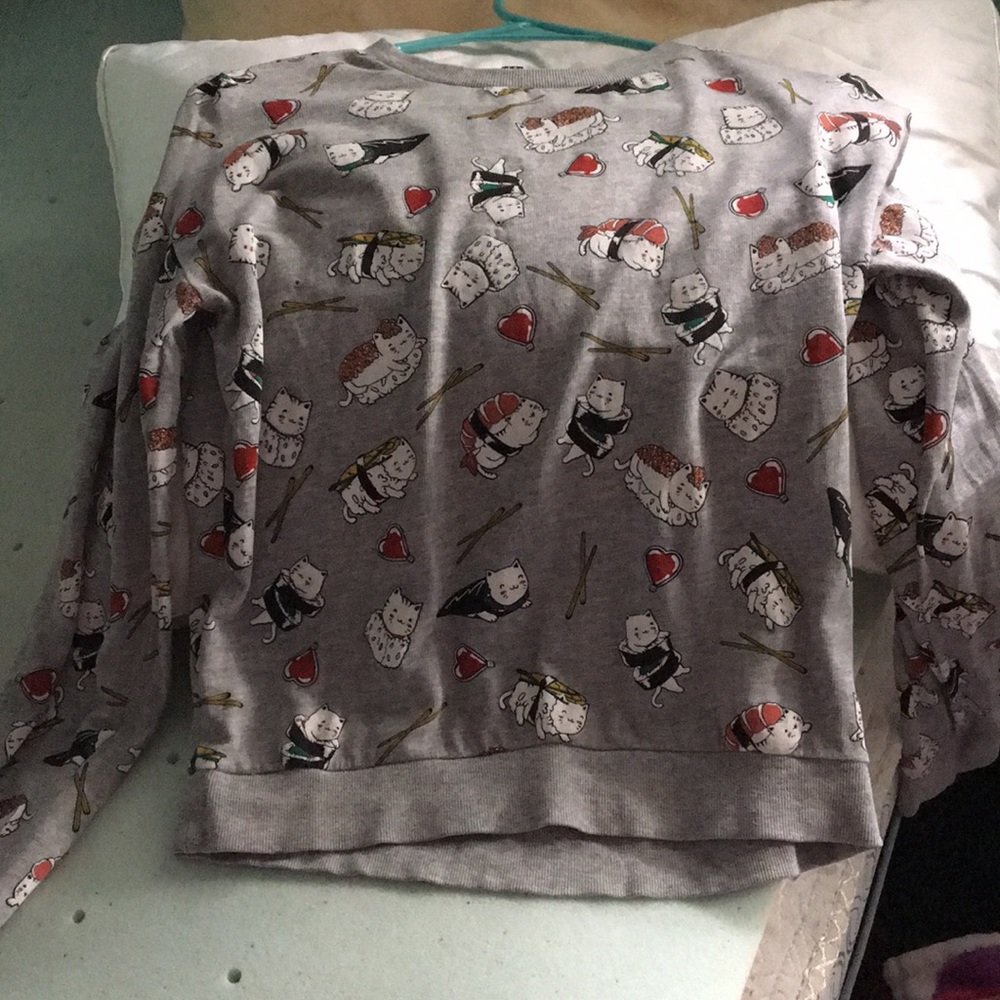 H&M Divided sushi cat top
